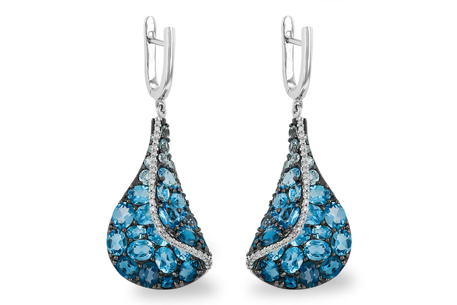 H215-14022: EARR 6.86 BLUE TOPAZ 7.05 TGW