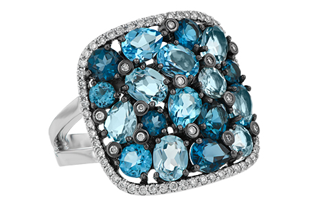 H215-14031: LDS RG 3.67 BLUE TOPAZ 3.94 TGW