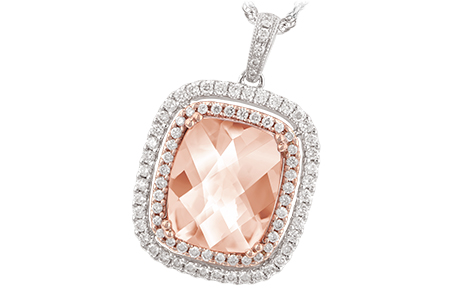 H216-04040: NECK 4.20 MORGANITE 4.66 TGW