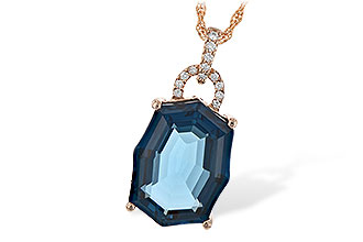 H216-99540: NECK 11.75 LONDON BLUE TOPAZ 11.85 TGW