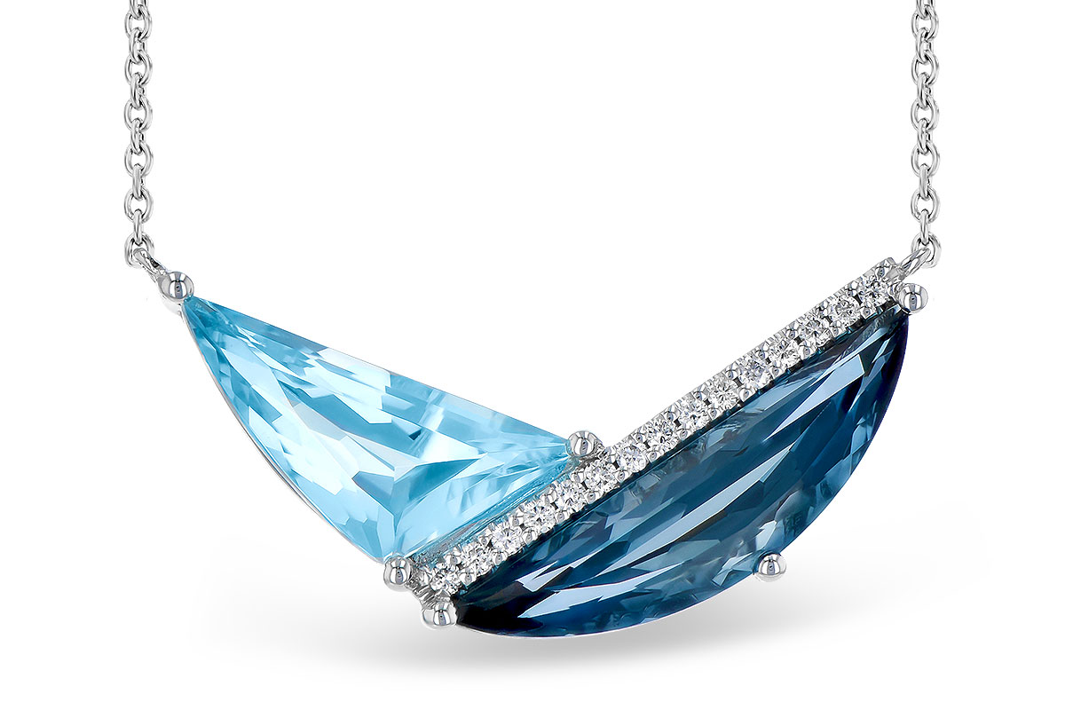 H300-57694: NECK 4.66 BLUE TOPAZ 4.75 TGW (18")