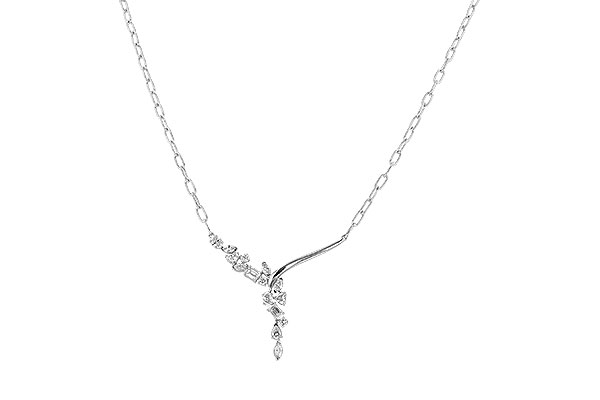 H301-52222: NECKLACE 1.22 TW FANCY CUT DIAMONDS (18")