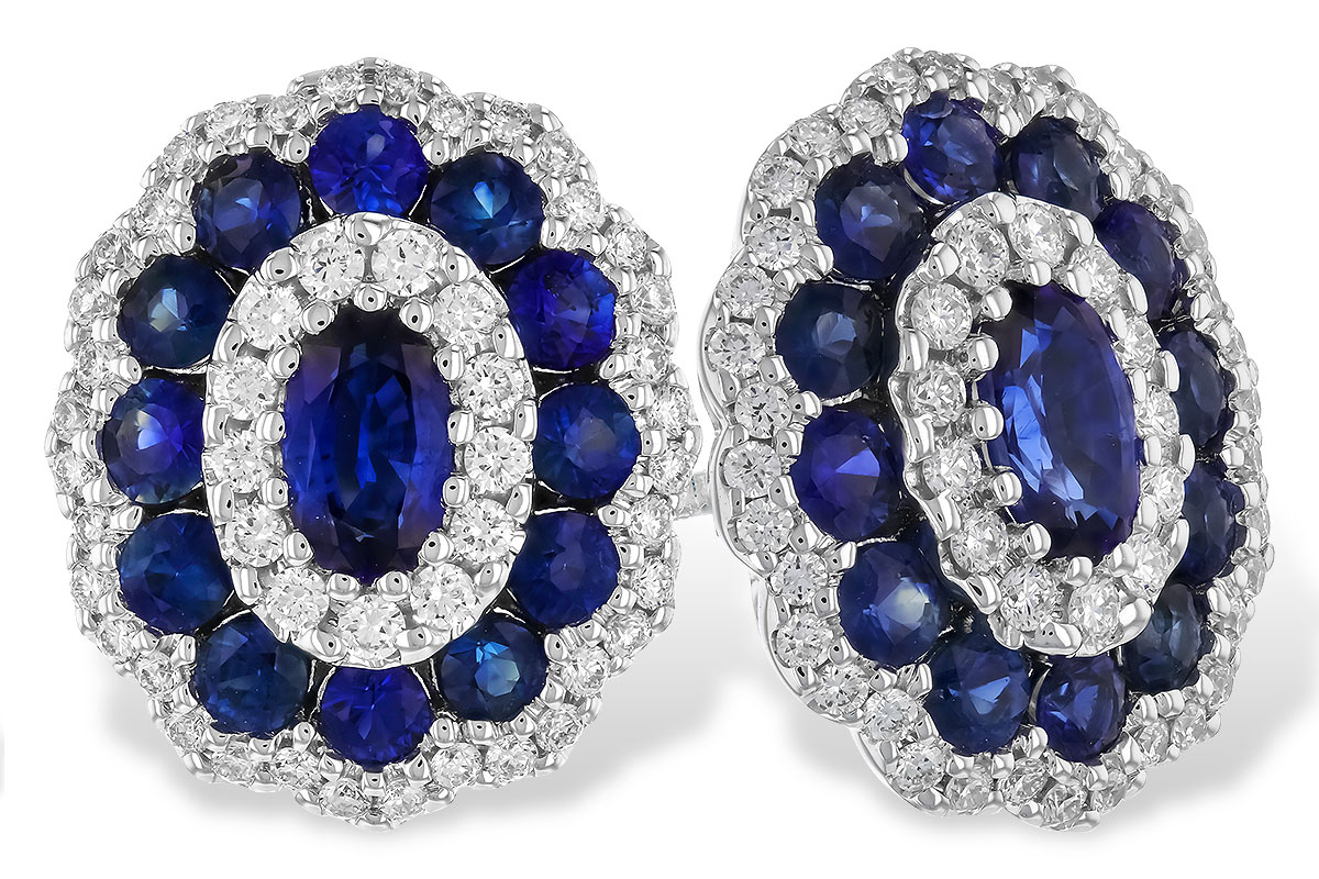 H301-54076: EARR 1.77 TW SAPPHIRE 2.24 TGW (5x3MM SAPP)