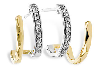 H302-40376: EARRINGS .12 TW