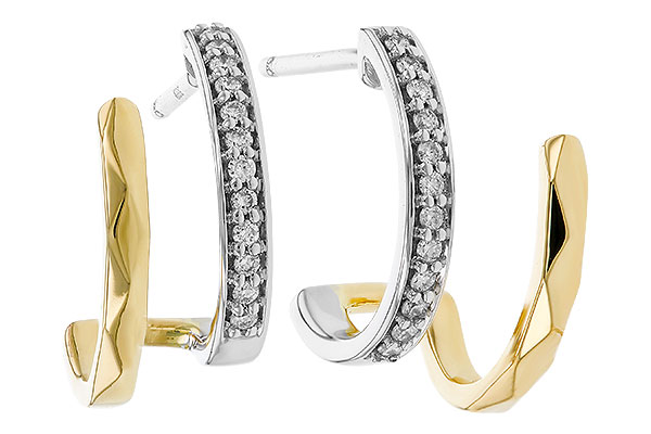 H302-40376: EARRINGS .12 TW