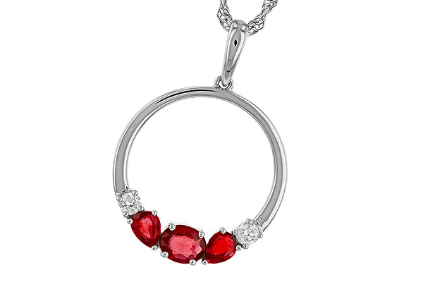 H302-40431: NECKLACE .79 RUBY .89 TGW