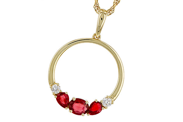 H302-40431: NECKLACE .79 RUBY .89 TGW