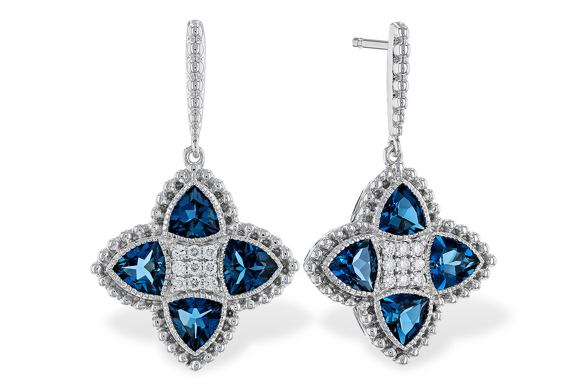 H302-41285: EARRINGS 1.73 LONDON BLUE TOPAZ 1.82 TGW
