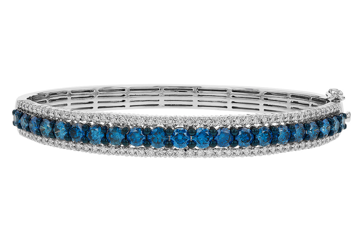 H302-41331: BANGLE 4.05 BLUE DIAS 5.50 TW