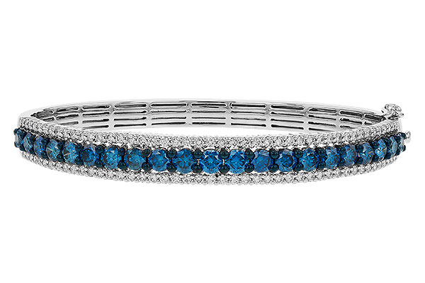 H302-41331: BANGLE 4.05 BLUE DIAS 5.50 TW