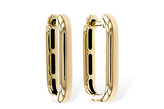 H302-42267: GOLD EARRINGS (18MM)