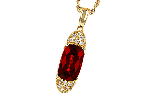 H302-43103: NECK 2.45 GARNET 2.55 TGW