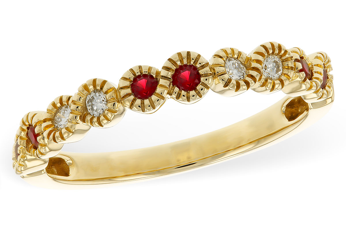 H302-43158: LDS WED RG .16 TW RUBY .25 TGW