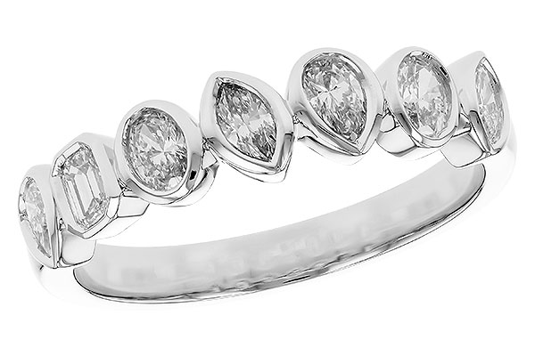 H302-43176: LDS DIA WED RG .62 TW FANCY CUT DIAS