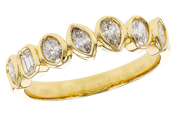 H302-43176: LDS DIA WED RG .62 TW FANCY CUT DIAS
