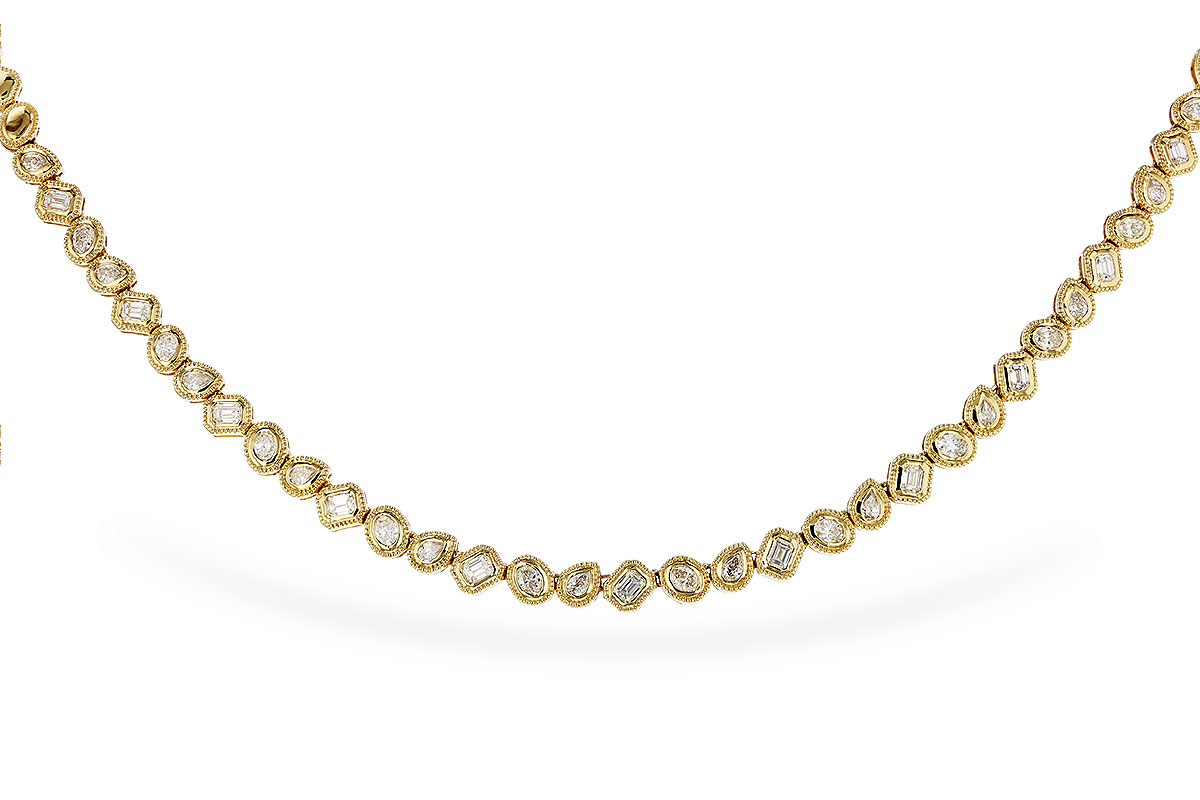 H302-44076: NECKLACE 2.25 TW FANCY CUT DIAS (17.25")