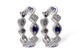 K028-73094: EARRINGS .20 SAPP .25 TGW