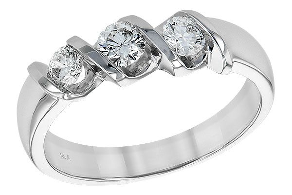 K120-61285: LDS WED RING .20 BR .50 TW