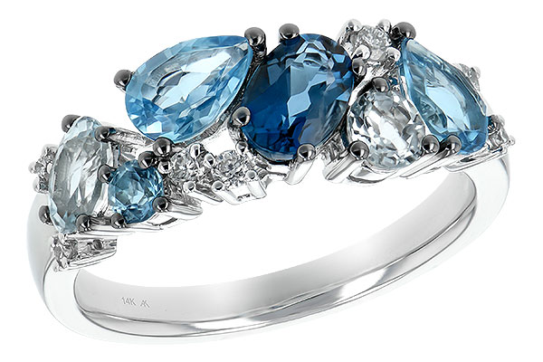 K216-91358: LDS RG 2.05 BLUE TOPAZ 2.16 TGW