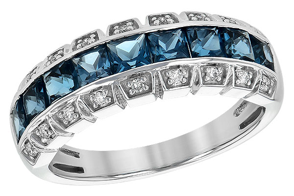 K217-82231: LDS WED RG 1.51 LONDON BLUE TOPAZ 1.60 TGW