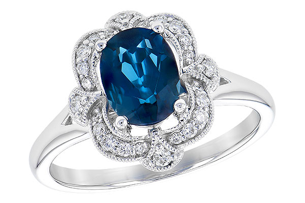 K300-61303: LDS RG 1.35 LONDON BLUE TOPAZ 1.50 TGW