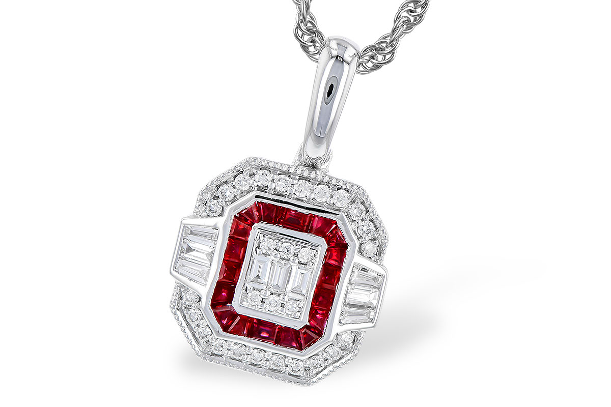 K301-45831: NECK .29 TW RUBY .48 TGW