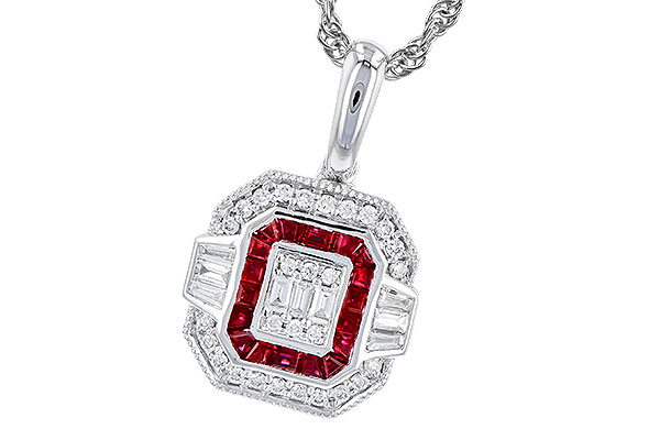 K301-45831: NECK .29 TW RUBY .48 TGW