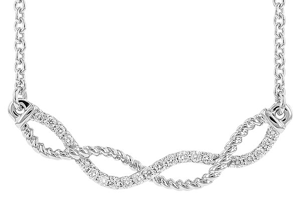 K301-46776: NECKLACE .12 TW (18")