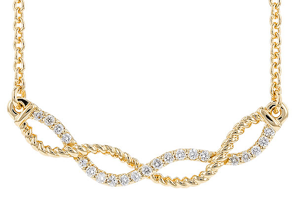 K301-46776: NECKLACE .12 TW (18")