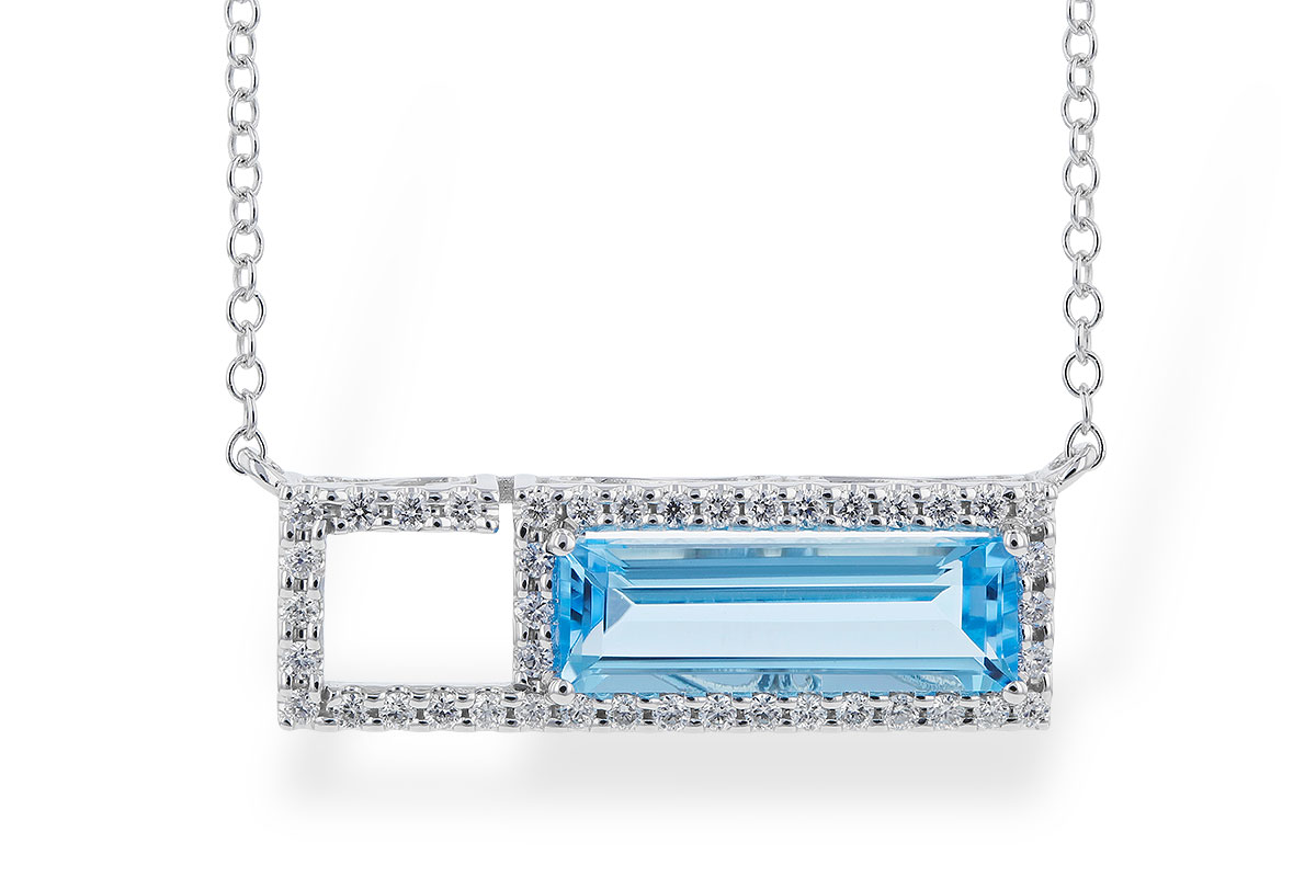 K301-47667: NECK 1.44 BLUE TOPAZ 1.60 TGW