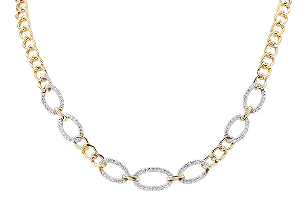 K301-47676: NECKLACE 1.12 TW (17")(INCLUDES BAR LINKS)