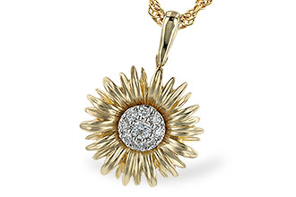 K301-49503: E301-48604 WITH YG PETALS / WG SETTING .10 TW