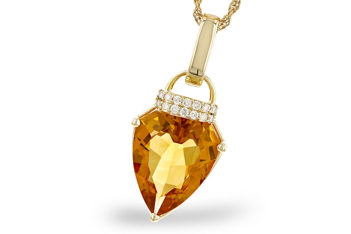 K301-52258: NECKLACE 3.12 CITRINE 3.18 TGW (12x10MM CIT)