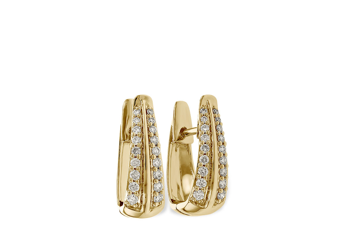 K302-39503: EARRINGS .25 TW