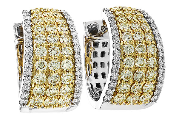 K302-41349: EARRINGS 1.52 YELLOW DIAS 1.96 TW