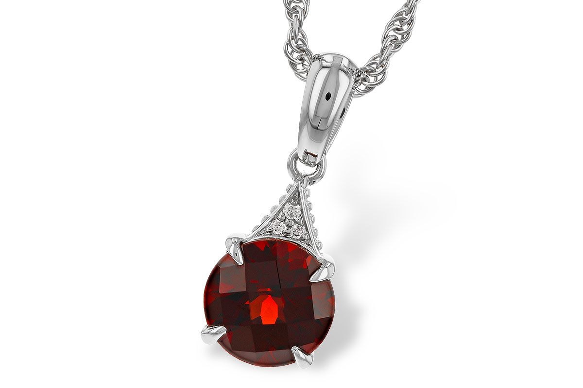 K302-43112: NECK 1.46 GARNET 1.47 TGW (7MM RD)