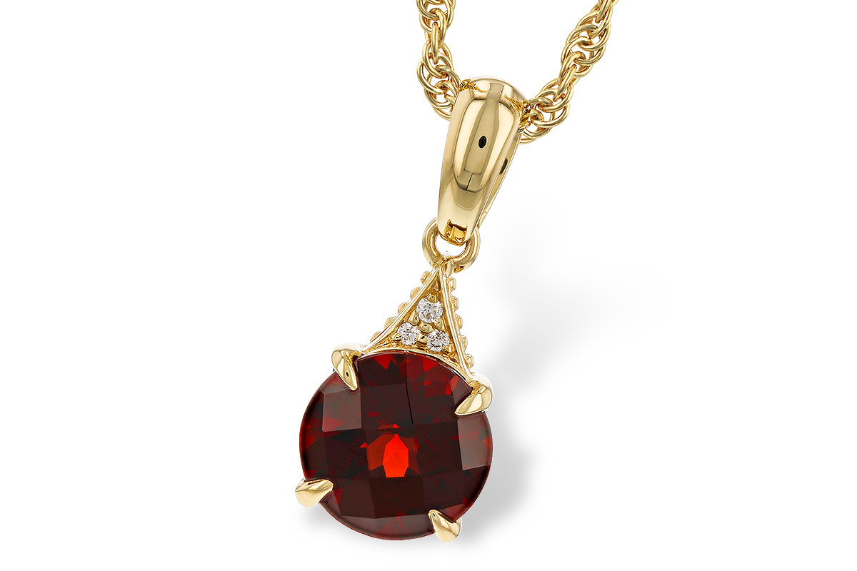 K302-43112: NECK 1.46 GARNET 1.47 TGW (7MM RD)