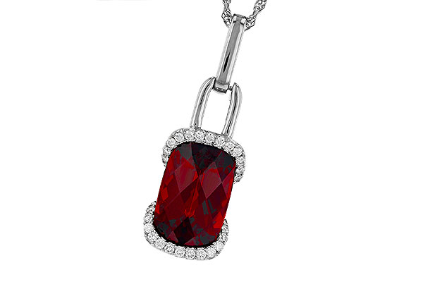 K303-27667: NECK 4.30 GARNET 4.45 TGW (12x8MM GAR)