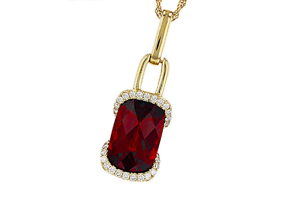 K303-27667: NECK 4.30 GARNET 4.45 TGW (12x8MM GAR)