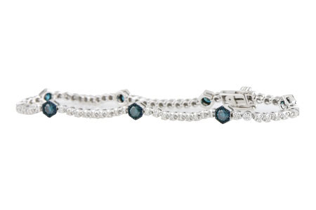 L216-01321: BRACELET .93 BLUE DIAS 1.62 TW