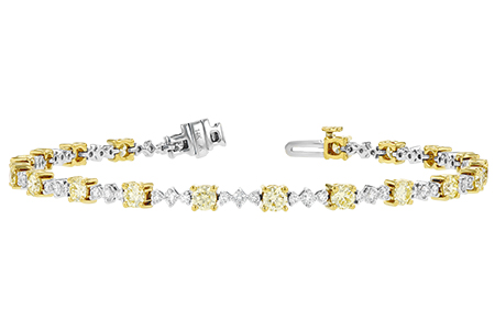 L216-05903: BRACELET 2.80 YELLOW DIA 4.01 TW