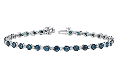 L216-08549: BRACELET 2.35 BLUE DIA 3.17 TW