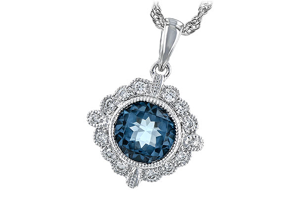 L216-94049: NECK .98 BLUE TOPAZ 1.10 TGW