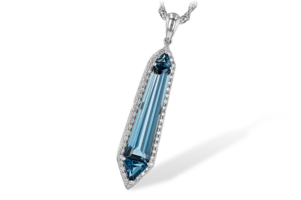 L217-82240: NECK 3.47 LONDON BLUE TOPAZ 3.70 TGW