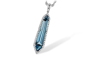 L217-82240: NECK 3.47 LONDON BLUE TOPAZ 3.70 TGW