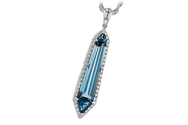 L217-82240: NECK 3.47 LONDON BLUE TOPAZ 3.70 TGW