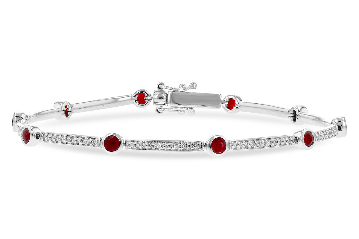 L217-88585: BRACELET 1.22 TW RUBY 1.67 TGW