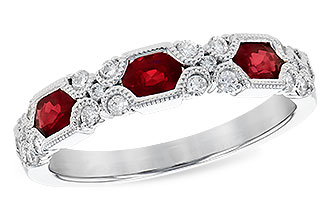 L300-58558: LDS WED RG .74 RUBY 1.00 TGW (4x3MM RUBY)