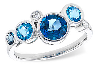 L300-61340: LDS RG 1.40 TW BLUE TOPAZ 1.45 TGW