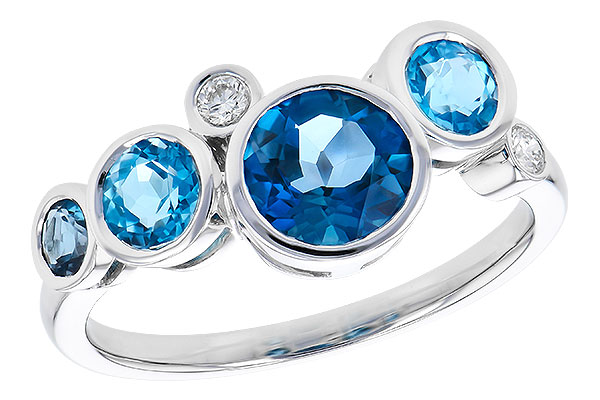 L300-61340: LDS RG 1.40 TW BLUE TOPAZ 1.45 TGW